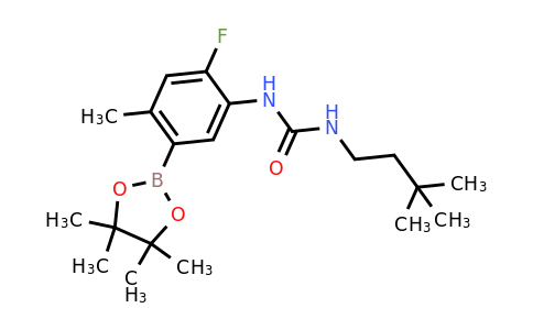 1454682-74-6 | 1-(3,3-Dimethylbutyl)-3-(2-fluoro-4-methyl-5-(4,4,5,5-tetramethyl-1,3,2-dioxaborolan-2-yl)phenyl)urea