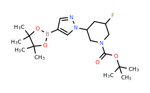 1454687-66-1 | tert-Butyl 3-fluoro-5-(4-(4,4,5,5-tetramethyl-1,3,2-dioxaborolan-2-yl)-1H-pyrazol-1-yl)piperidine-1-carboxylate