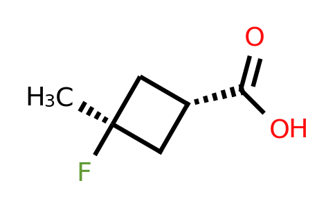 1455037-43-0 | trans-3-fluoro-3-methylcyclobutane-1-carboxylic acid