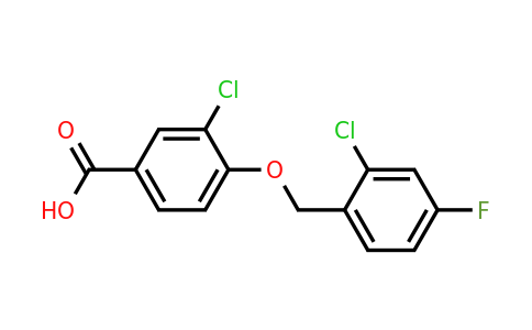 1455261-71-8 | 3-Chloro-4-((2-chloro-4-fluorobenzyl)oxy)benzoic acid