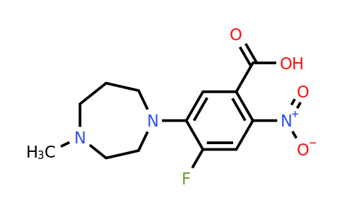 1457539-36-4 | 4-Fluoro-5-(4-methyl-1,4-diazepan-1-yl)-2-nitrobenzoic acid