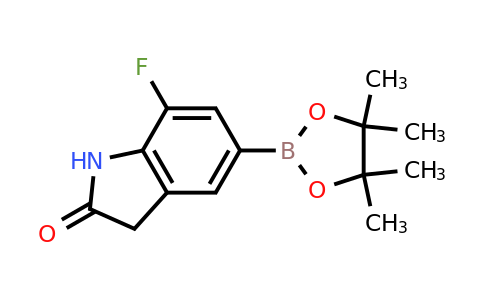 1463054-13-8 | 7-Fluoro-5-(4,4,5,5-tetramethyl-1,3,2-dioxaborolan-2-yl)indolin-2-one