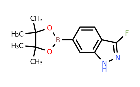 1471262-82-4 | 3-Fluoro-6-(4,4,5,5-tetramethyl-1,3,2-dioxaborolan-2-yl)-1H-indazole