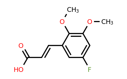 148083-54-9 | 2,3-Dimethoxy-5-fluorocinnamic acid