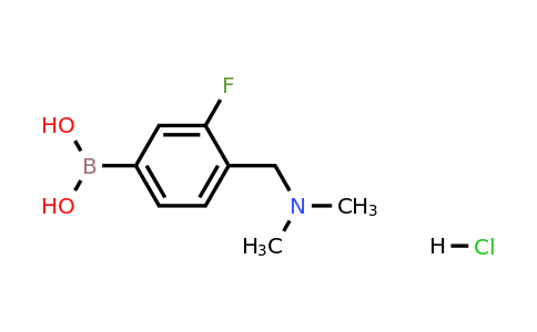 1485417-92-2 | {4-[(dimethylamino)methyl]-3-fluorophenyl}boronic acid hydrochloride
