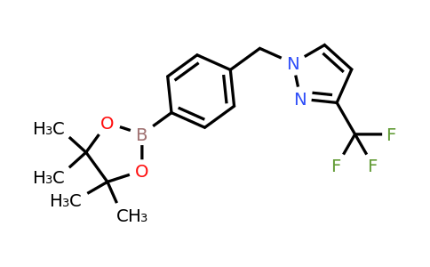 1486485-54-4 | 1-{[4-(tetramethyl-1,3,2-dioxaborolan-2-yl)phenyl]methyl}-3-(trifluoromethyl)-1H-pyrazole