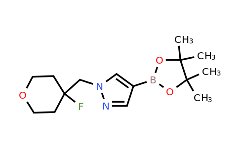 1488389-14-5 | 1-[(4-Fluorooxan-4-yl)methyl]-4-(tetramethyl-1,3,2-dioxaborolan-2-yl)-1H-pyrazole