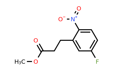 1493774-33-6 | Methyl 3-(5-fluoro-2-nitrophenyl)propanoate