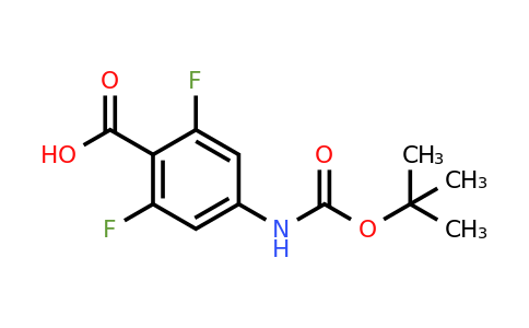 150460-57-4 | 4-((tert-Butoxycarbonyl)amino)-2,6-difluorobenzoic acid