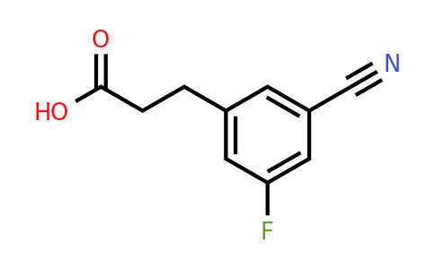 1505367-98-5 | 3-Cyano-5-fluorophenylpropanoic acid