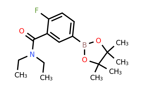 1509932-36-8 | N,N-diethyl-2-fluoro-5-(tetramethyl-1,3,2-dioxaborolan-2-yl)benzamide