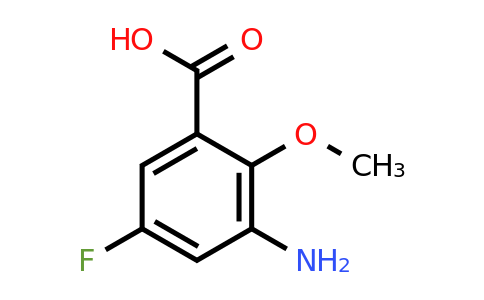 151793-23-6 | 3-Amino-5-fluoro-2-methoxybenzoic acid