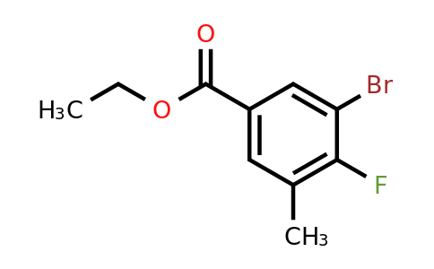1518274-76-4 | Ethyl 3-bromo-4-fluoro-5-methylbenzoate