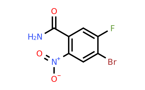 1527490-62-5 | 4-Bromo-5-fluoro-2-nitrobenzamide