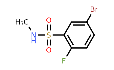 1531658-28-2 | 5-Bromo-2-fluoro-N-methylbenzenesulfonamide