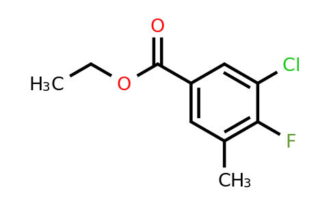 1536923-75-7 | Ethyl 3-chloro-4-fluoro-5-methylbenzoate