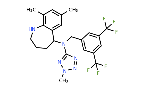 1539285-92-1 | N-(3,5-bis(trifluoromethyl)benzyl)-7,9-dimethyl-N-(2-methyl-2H-tetrazol-5-yl)-2,3,4,5-tetrahydro-1H-benzo[b]azepin-5-amine