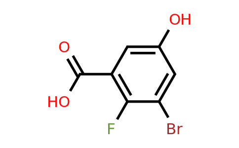 1541168-84-6 | 3-Bromo-2-fluoro-5-hydroxybenzoic acid