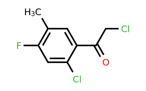 154258-17-0 | 2-Chloro-1-(2-chloro-4-fluoro-5-methylphenyl)ethanone