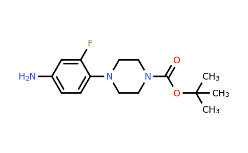 4-(4-Amino-2-fluorophenyl)piperazine, N1-BOC protected