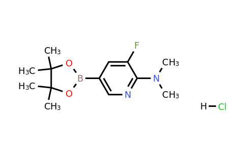1548827-81-1 | 3-Fluoro-N,N-dimethyl-5-(4,4,5,5-tetramethyl-1,3,2-dioxaborolan-2-yl)pyridin-2-amine hydrochloride