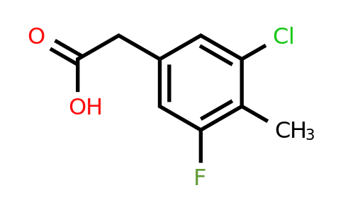 1552569-62-6 | 3-Chloro-5-fluoro-4-methylphenylacetic acid