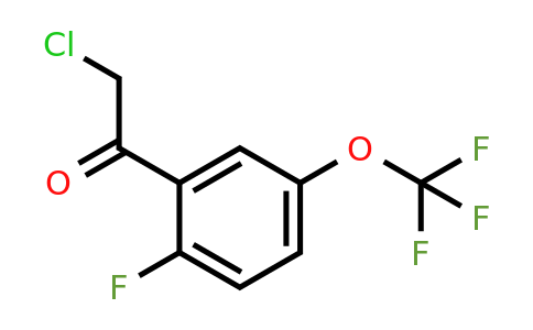 1553835-05-4 | 2'-Fluoro-5'-(trifluoromethoxy)phenacyl chloride
