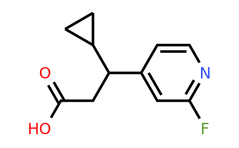 1556954-05-2 | 3-Cyclopropyl-3-(2-fluoropyridin-4-yl)propanoic acid