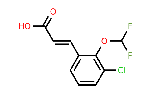 1567629-55-3 | 3-Chloro-2-(difluoromethoxy)cinnamic acid