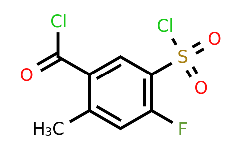 1594864-96-6 | 5-(Chlorosulfonyl)-4-fluoro-2-methylbenzoyl chloride