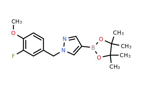 1604036-67-0 | 1-(3-Fluoro-4-methoxybenzyl)-4-(4,4,5,5-tetramethyl-1,3,2-dioxaborolan-2-yl)-1h-pyrazole