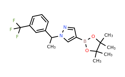 1604036-71-6 | 4-(4,4,5,5-Tetramethyl-1,3,2-dioxaborolan-2-yl)-1-(1-(3-(trifluoro-methyl)phenyl)ethyl)-1h-pyrazole