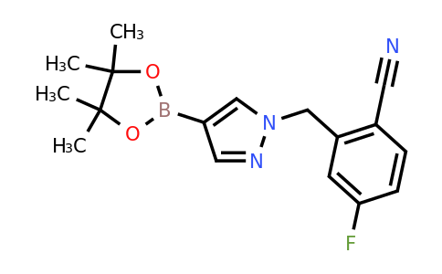 1604036-96-5 | 4-Fluoro-2-((4-(4,4,5,5-tetramethyl-1,3,2-dioxaborolan-2-yl)-1h-pyrazol-1-yl)methyl)benzonitrile