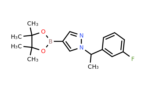 1604037-03-7 | 1-(1-(3-Fluorophenyl)ethyl)-4-(4,4,5,5-tetramethyl-1,3,2-dioxaborolan-2-yl)-1h-pyrazole