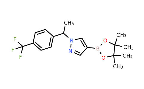 1604037-06-0 | 1-(1-(4-Trifluoromethylphenyl)ethyl)-4-(4,4,5,5-tetramethyl-1,3,2-dioxaborolan-2-yl)-1h-pyrazole
