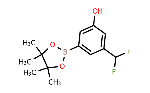 1605330-08-2 | 3-(Difluoromethyl)-5-(4,4,5,5-tetramethyl-1,3,2-dioxaborolan-2-yl)phenol