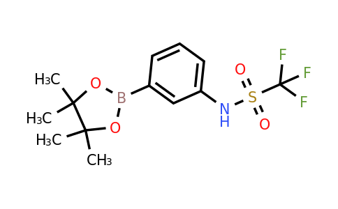 1605331-75-6 | 1,1,1-Trifluoro-N-(3-(4,4,5,5-tetramethyl-1,3,2-dioxaborolan-2-yl)phenyl)methanesulfonamide