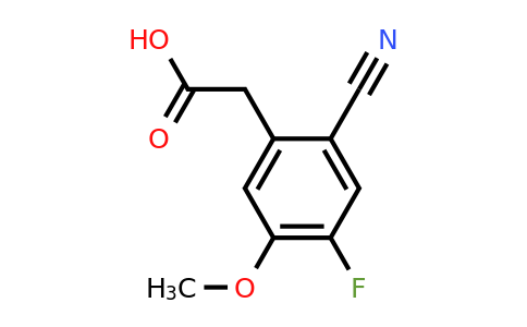 1606150-86-0 | 2-Cyano-4-fluoro-5-methoxyphenylacetic acid