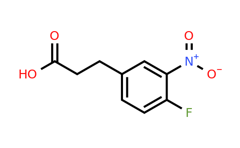 160877-40-7 | 3-(4-Fluoro-3-nitrophenyl)propanoic acid