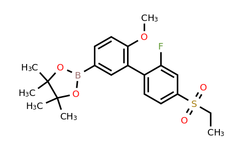 1614246-76-2 | 2-(4'-(Ethylsulfonyl)-2'-fluoro-6-methoxy-[1,1'-biphenyl]-3-yl)-4,4,5,5-tetramethyl-1,3,2-dioxaborolane
