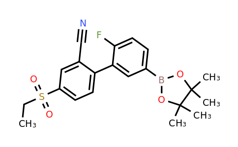 1614246-82-0 | 4-(Ethylsulfonyl)-2'-fluoro-5'-(4,4,5,5-tetramethyl-1,3,2-dioxaborolan-2-yl)-[1,1'-biphenyl]-2-carbonitrile