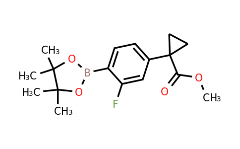 1620318-28-6 | Methyl 1-(3-fluoro-4-(4,4,5,5-tetramethyl-1,3,2-dioxaborolan-2-yl)phenyl)cyclopropanecarboxylate