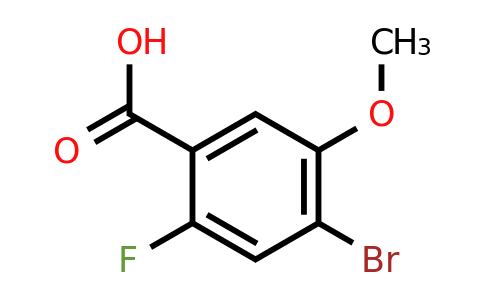 1620677-51-1 | 4-Bromo-2-fluoro-5-methoxybenzoic acid