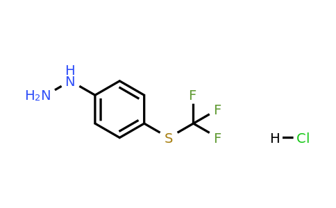 162258-86-8 | (4-((Trifluoromethyl)thio)phenyl)hydrazine hydrochloride