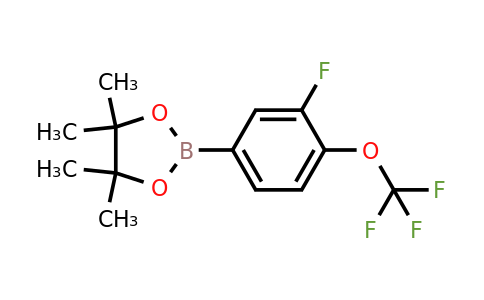 1622916-38-4 | 2-(3-Fluoro-4-(trifluoromethoxy)phenyl)-4,4,5,5-tetramethyl-1,3,2-dioxaborolane