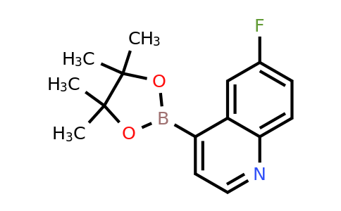 1627721-92-9 | 6-Fluoro-4-(4,4,5,5-tetramethyl-1,3,2-dioxaborolan-2-yl)quinoline