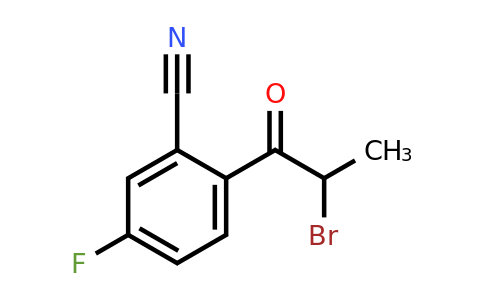 1628265-15-5 | 2-(2-Bromopropanoyl)-5-fluorobenzonitrile