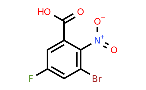 1628556-99-9 | 3-Bromo-5-fluoro-2-nitrobenzoic acid