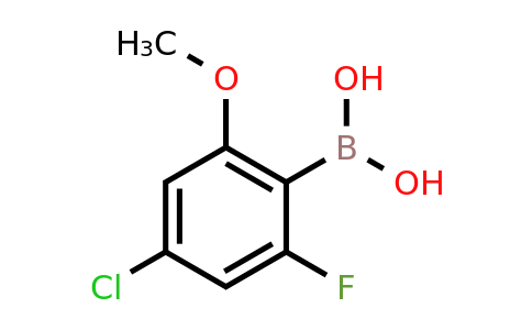 1628684-10-5 | (4-Chloro-2-fluoro-6-methoxyphenyl)boronic acid