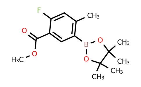1629913-80-9 | Methyl 2-fluoro-4-methyl-5-(4,4,5,5-tetramethyl-1,3,2-dioxaborolan-2-yl)benzoate